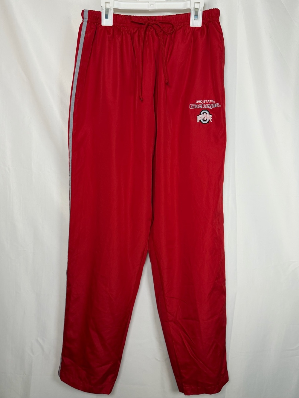 Vintage Ohio State Buckeyes Red Oak Track Wind Pants Womens M Red Y2K - Picture 2 of 7